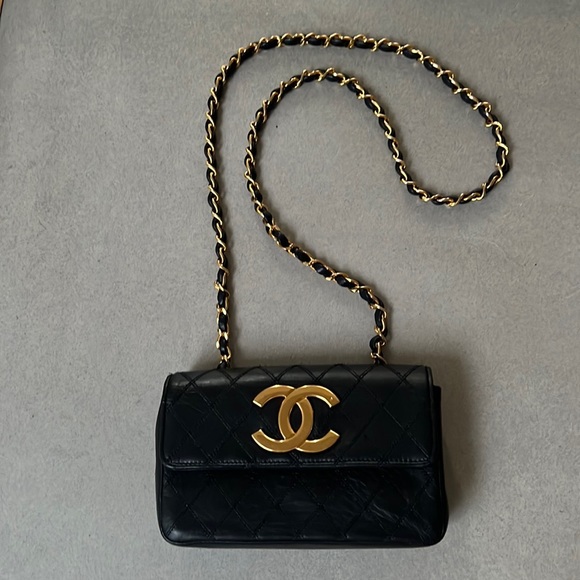 Chanel bag with big logo Clearance